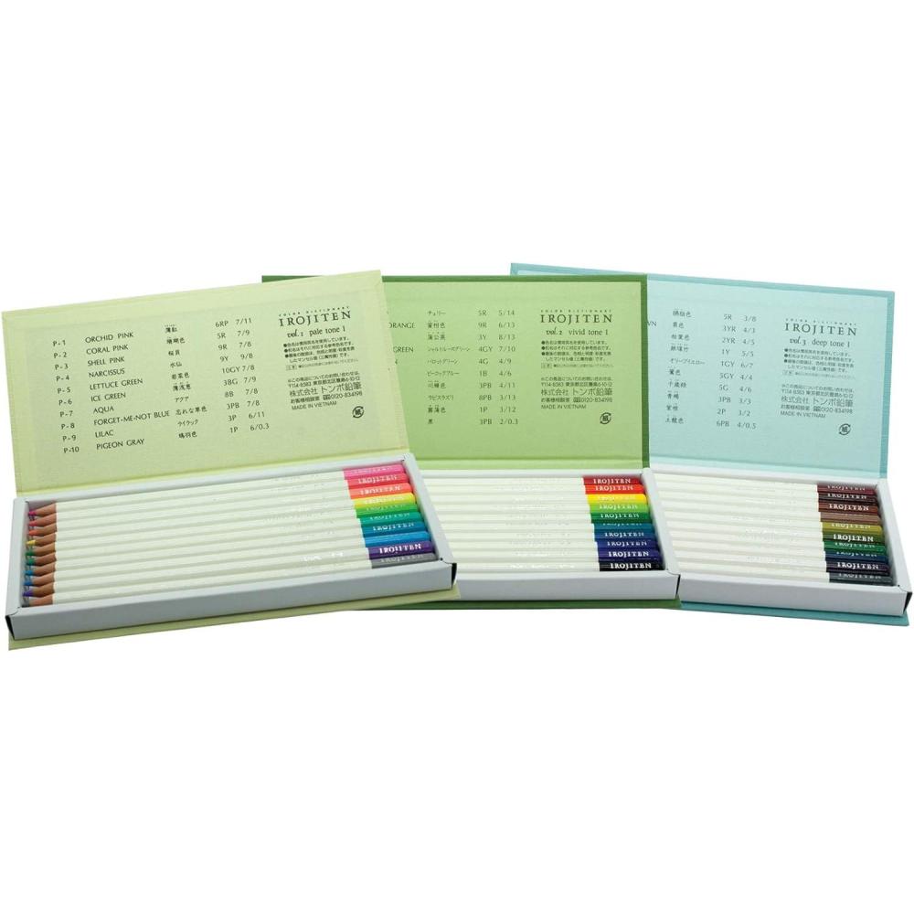 image:imageTombow 51525 Irojiten Colored Pencil Dictionary Set Rainforest Set of 30 Beautifully Crafted WaxBased Colored Pencils with Enamel FinishRainforest