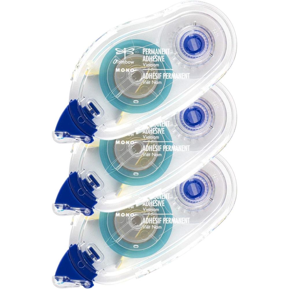 image:imageTombow 62207 MONO Permanent Adhesive Refills 3Pack Easy to Use Refills for a Strong Instant Bond