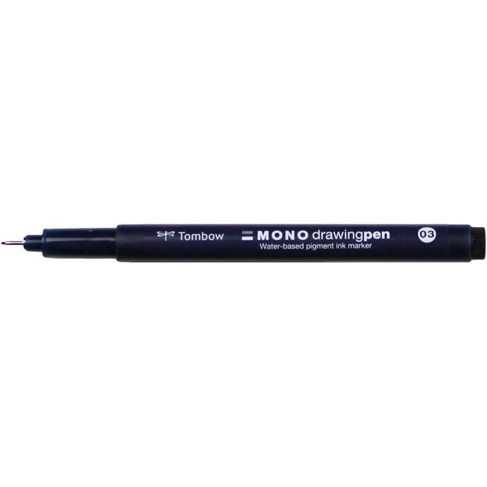image:imageTombow Mono Drawing Pen 03 Tip Size 12 Pack 564011 Count Pack of 12
