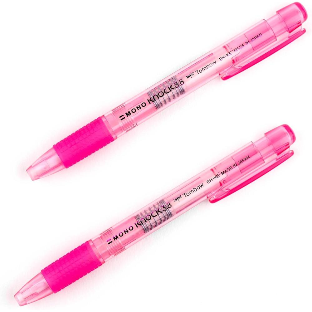 image:imageTombow Mono Knock Erasers Tombow Mono Knock Eraser Green 2PackTombow Mono Knock Eraser Pink 2pack