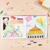 Tombow 51529 Irojiten Colored Pencil Set, Tranquil. Includes 12 Premium Colored Pencils, Sharpener, and Colored Pencil Eraser(Vivid)