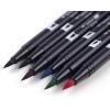 Tombow 56211 Dual Brush Pen Art Markers, Tropical, 6-Pack. Blendable, Brush and Fine Tip Markers(Galaxy)