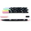 Tombow 56211 Dual Brush Pen Art Markers, Tropical, 6-Pack. Blendable, Brush and Fine Tip Markers(Pastel)