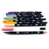 Tombow 56216 Dual Brush Pen Art Markers, Cottage, 10-Pack. Blendable, Brush and Fine Tip Markers