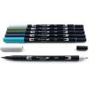 Tombow 56227 Dual Brush Pen Art Markers, Wonderland, 6-Pack. Blendable, Brush and Fine Tip Markers, Portrait, 1 Count (Pack of 6)