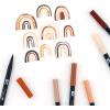 Tombow 56236 Dual Brush Pen Art Markers, Portrait, 6-Pack. Blendable, Brush and Fine Tip Markers
