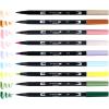 Tombow 56255 Dual Brush Pen Art Markers, Fairies, 10-Pack, Water-Based Ink, for Hand Lettering, Watercolor, Fine Art, Illustrations