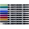 Tombow 56257 Dual Brush Pen Art Markers, Dragons, 10-Pack, Water-Based Ink, for Hand Lettering, Watercolor, Fine Art, Illustrations