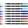 Tombow 56257 Dual Brush Pen Art Markers, Dragons, 10-Pack, Water-Based Ink, for Hand Lettering, Watercolor, Fine Art, Illustrations