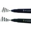 Tombow 62039 Fudenosuke Brush Pens, 3-Pack. Soft, Hard, and Twin Tip Markers for Calligraphy and Art Drawings(Black)