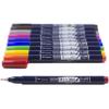 Tombow 62039 Fudenosuke Brush Pens, 3-Pack. Soft, Hard, and Twin Tip Markers for Calligraphy and Art Drawings(Colors)