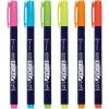 Tombow 62039 Fudenosuke Brush Pens, 3-Pack. Soft, Hard, and Twin Tip Markers for Calligraphy and Art Drawings(Neon)