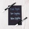 Tombow 62040 Fudenosuke Brush Pens, White 2-Pack