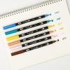 Tombow 72561 Dual Brush Pen Art Markers, Manga Illustration, Bird 6-Pack