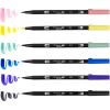 Tombow 72563 Dual Brush Pen Art Markers, Manga Illustration, Moon 6-Pack