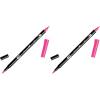 Tombow Dual Brush Pen Art Marker, 772 – Blush, 1-Pack (TOM56587)(Rubine Red)