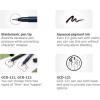 Tombow Fudenosuke Fude Brush Pen 3 Type Set, Hard (GCD-111), Soft (GCD-112), Dual Brush (GCD-121), with Original Sticky Notes(black)
