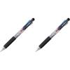 Tombow 55560 Reporter 3-Color Ballpoint Pen, Clear, 1-Pack(1 Count (Pack of 2))