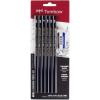 Tombow 61107 MONO J Drawing Pencil Set with Eraser, 6-Pack. Extra-Refined Graphite Pencil Set With Tombow MONO Eraser