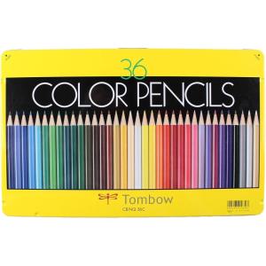 Tombow 51632 1500 Series Colored Pencils, 36 Piece Set. Artist Grade Wax-Based Colored Pencils in a Reusable Tin(1 Count (Pack of 36))