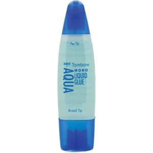 Tombow 52180 MONO Aqua Liquid Glue, 1.69 Ounce, 1-Pack. Dual Tip Dispenser for Precise to Full Coverage Application that Dries Clear