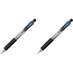 Tombow 55560 Reporter 3-Color Ballpoint Pen, Clear, 1-Pack(1 Count (Pack of 2))