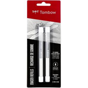 Tombow 57318 MONO Zero Eraser Refill Value Pack, Rectangle, 2.5mm, 2-Pack