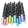 Tombow Pen Set, Dual Brush, 5-3/5″Wx8-9/10 Lx1/2 H, 10/Pk, Ast (TOM56187)