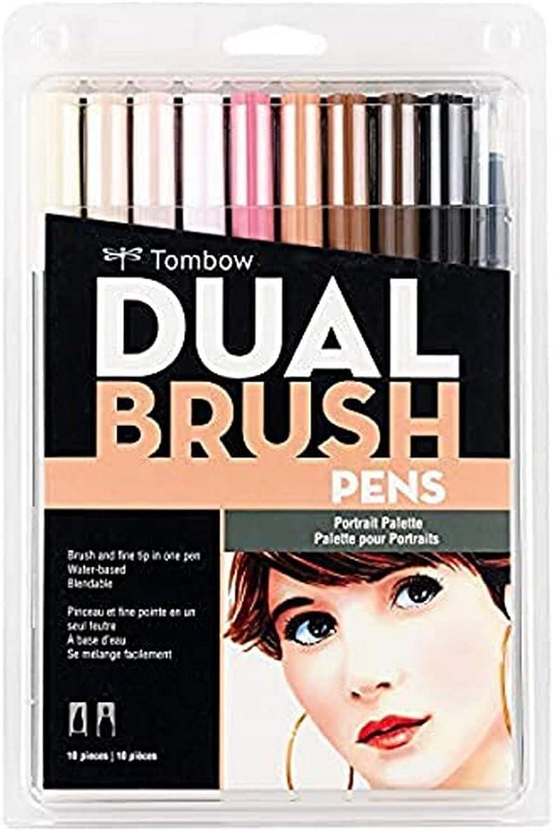 image:imageTombow Dual Brush Pen Art Markers 10Pack Portrait and 10Pack Landscape Sets Blendable Brush and Fine Tip Markers
