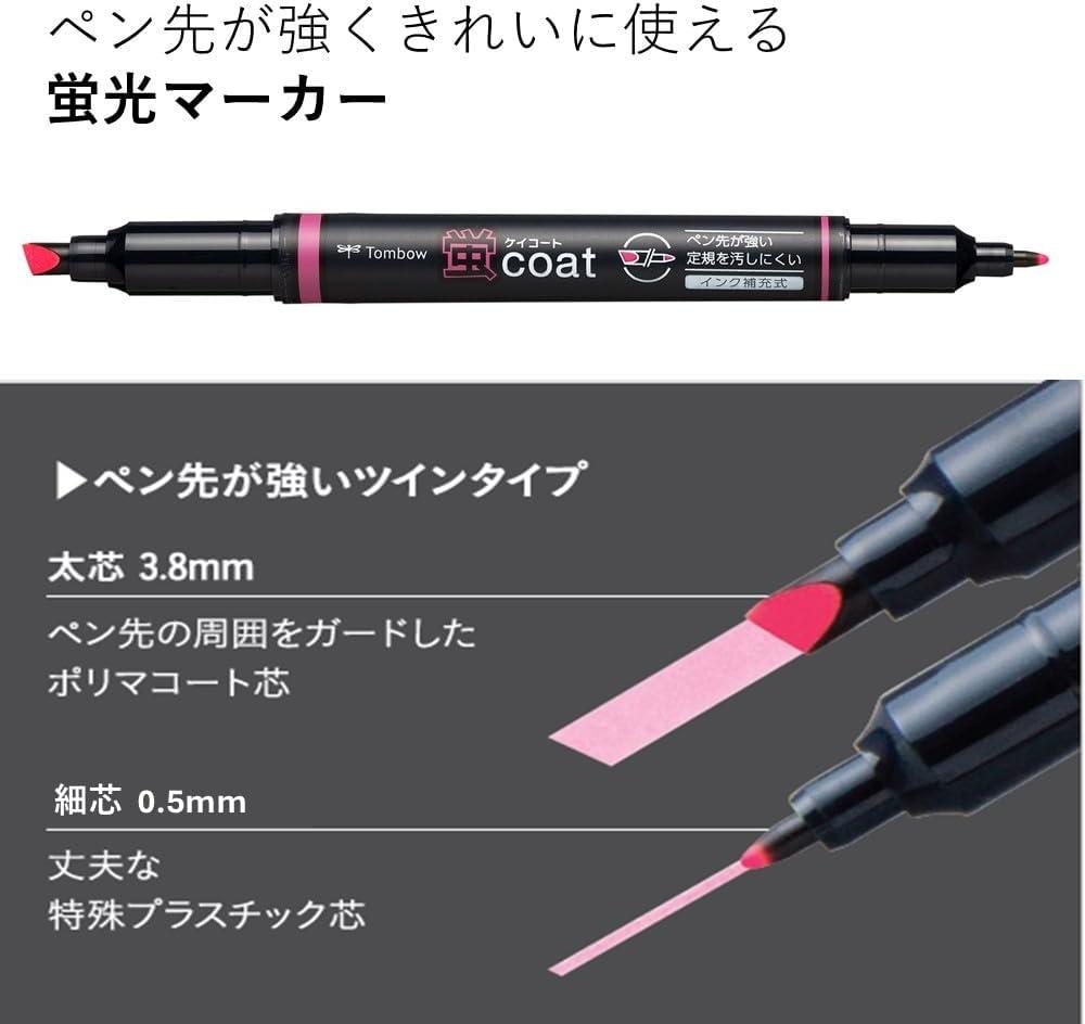 image:imageTombow Kay Coat DoubleSided Fluorescent Highlighter Pen 10 Color Set
