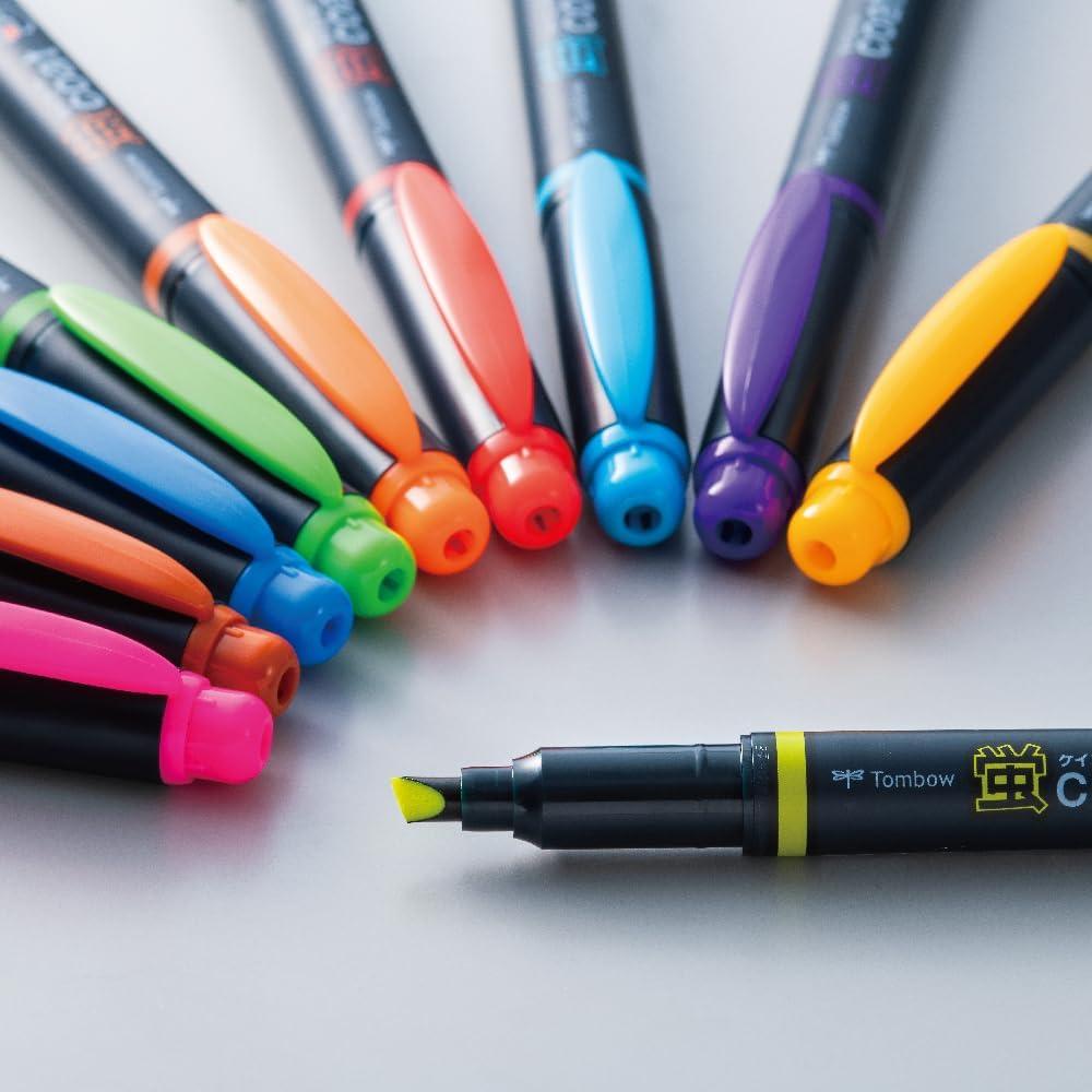 image:imageTombow Kay Coat DoubleSided Fluorescent Highlighter Pen 10 Color Set