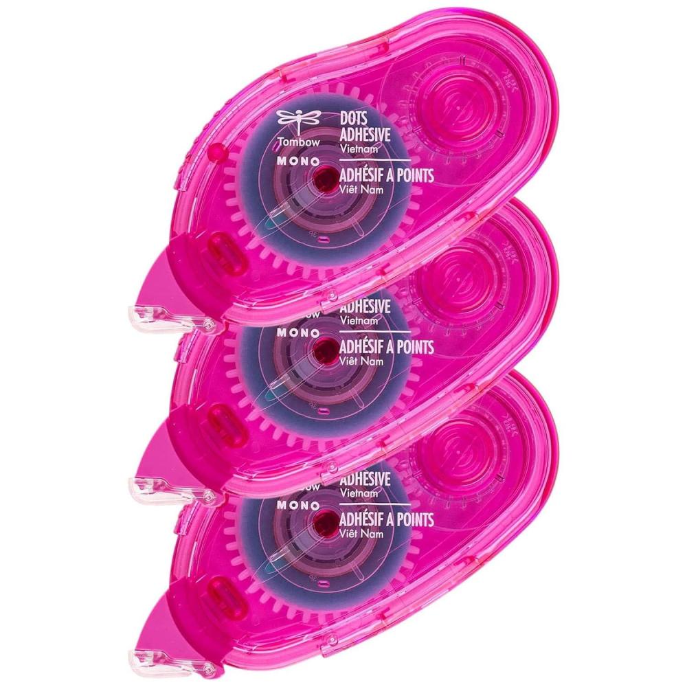 image:imageTombow 3 Count 18 Total Mono Dot Clear Adhesive Tape Refills Acid Free Tape for Photos Scrapbooking Arts and Crafts Bulk 6 Pack