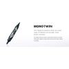 Tombow 56500 Mono Twin Tip Permanent Marker-Black, Black