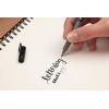 Tombow Fudenosuke Fude Brush Pen Soft (GCD-112) x5 Set, with Original Sticky Notes – Great for Calligraphy, Art Drawings, Illustration, Manga(Hard)