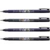 2Pacs X Tombow Fudenosuke Brush Pen / Soft Type & Hard Type (Each 2 Pens) / Total 4 Pens Set