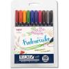 Tombow Fudenosuke Brush Pen – Hard – 10 Colors Set (WS-BH10C)(10 standard colors)