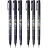 Tombow Fudenosuke Brush Pen, 6-Pack, Hard Tip (GCD-111) x3, Soft (GCD-112) x3 – for Precision Drawing, Sketch Notes & Calligraphy| Top Gifting Idea