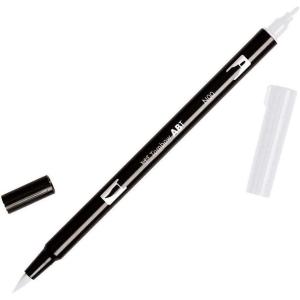 Tombow 56575 Dual Brush Pen Art Marker, 673 – Orchid, 1 Pack. Blendable, Brush & Fine Tip Marker(Colorless Blender)