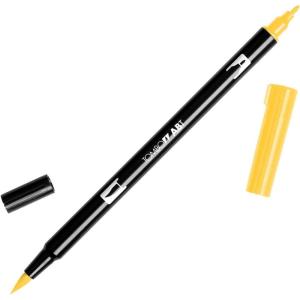Tombow Dual Brush Pens, ABT N00, Set of 6 Pens, Colorless Blender (56645)(Light Orange)
