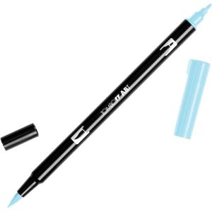Tombow Dual Brush Pens, ABT N00, Set of 6 Pens, Colorless Blender (56645)(Sky Blue)