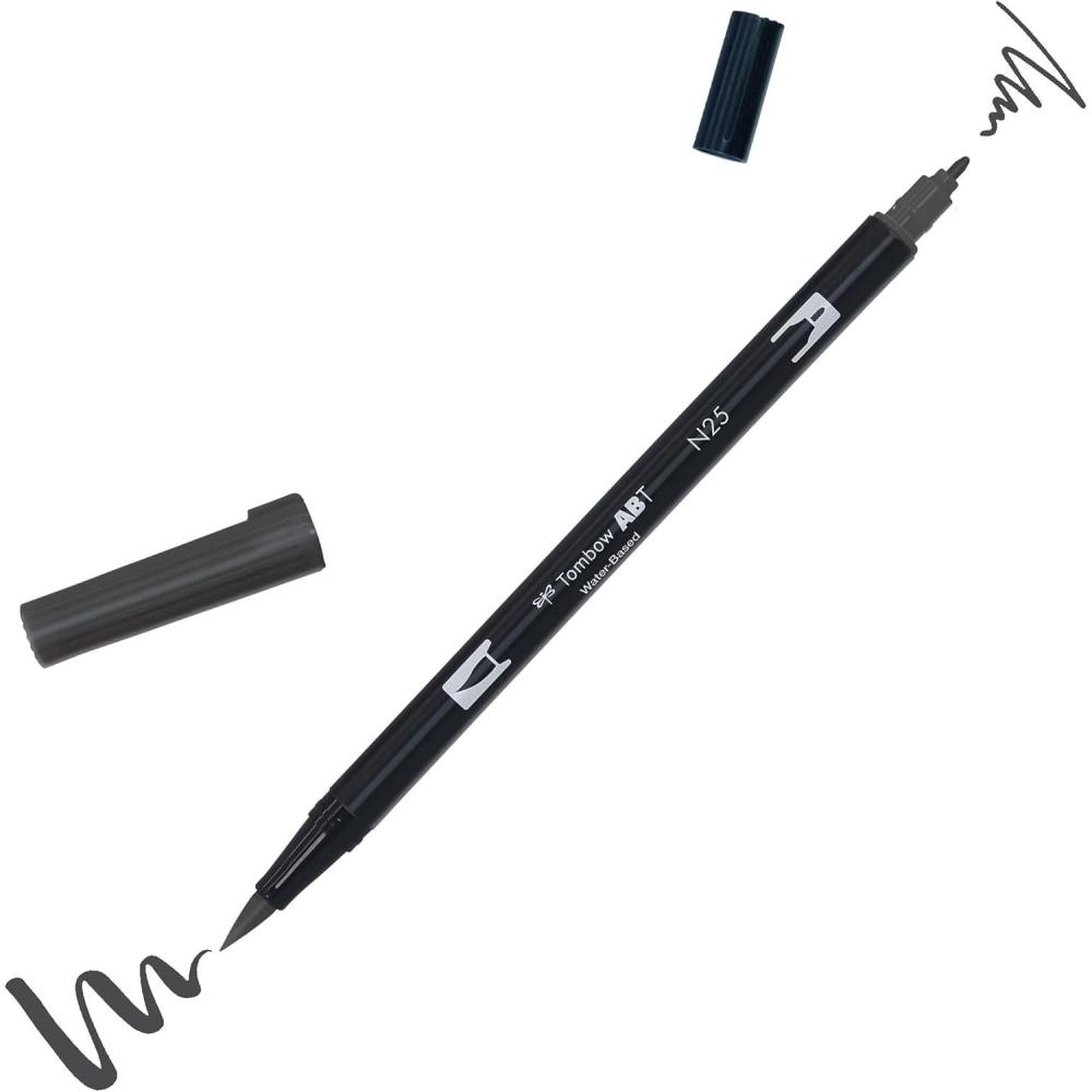 image:imageTombow Dual Brush Pen ABT N65 ABTN65N25 Lamp Black