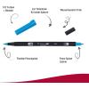 Tombow Dual Brush Pen, ABT, N65 (AB-TN65)(476 Cyan)