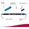 Tombow Dual Brush Pen, ABT, N65 (AB-TN65)(535 Cobalt Blue)