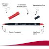Tombow Dual Brush Pen, ABT, N65 (AB-TN65)(845 Carmine)