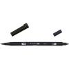 Tombow Dual brush-n15 – Double Brush Tip Marker, Black