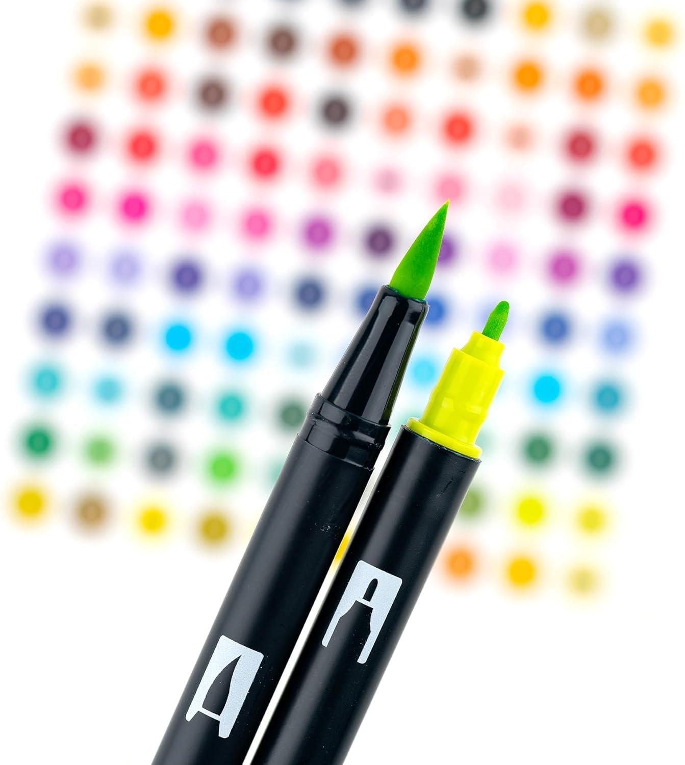 image:imageTombow 72562 Dual Brush Pen Art Markers Manga Illustration Wind 6Pack