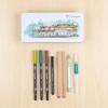 Tombow 56305 Urban Sketching Set, 8-Piece Art Set with Dual Brush Pens, Colored Pencils, Water Brush, Mechanical Pencil, Drawing Pen